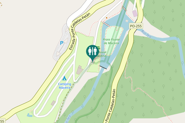 Map showing location of Estrada Ponte Caldelas-Petán Toilet