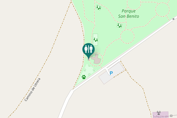 Map showing location of Lebrija Toilet