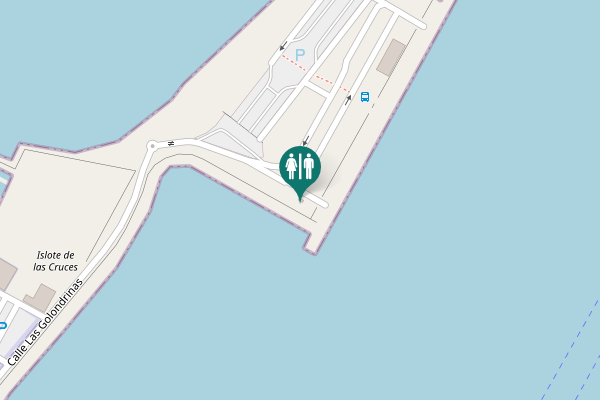 Map showing location of Calle Las Golondrinas Toilet