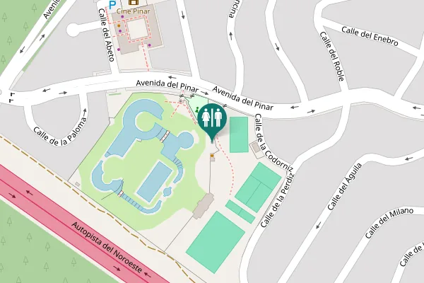 Map showing location of Avenida del Pinar Toilet