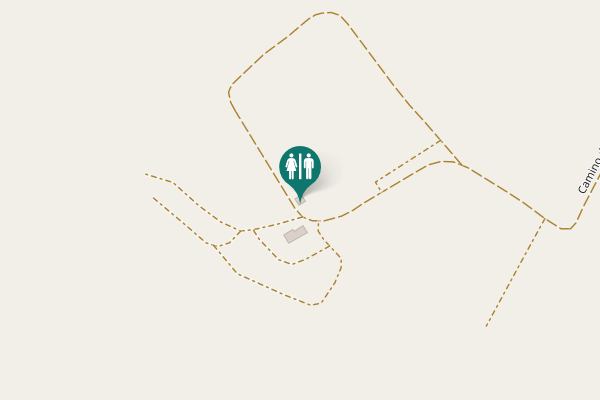 Map showing location of Camino de la Barca Toilet