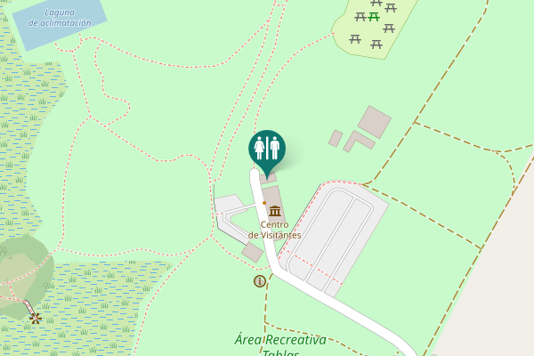 Map showing location of Camino de Molemocho o de las Tablas de Daimiel Toilet