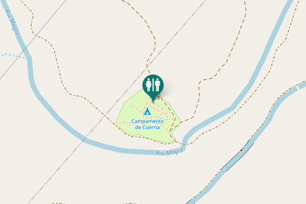 Map showing location of CV-425 Toilet