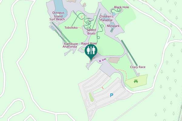 Map showing location of Albinyana Toilet