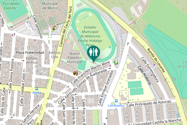 Map showing location of Calle Francisco Martín More 18 Toilet