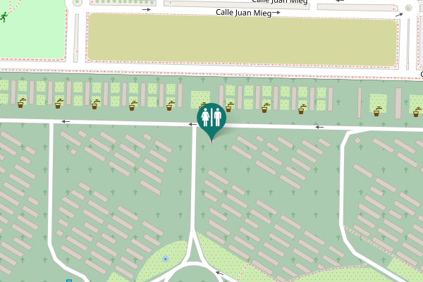 Map showing location of Calle Halconero del Rey Toilet