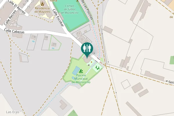 Map showing location of Calle Escobar 15 Toilet
