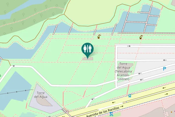 Map showing location of Avenida de las Ranillas Toilet