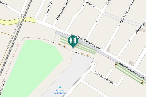 Map showing location of Paseo Principe de Asturias Toilet