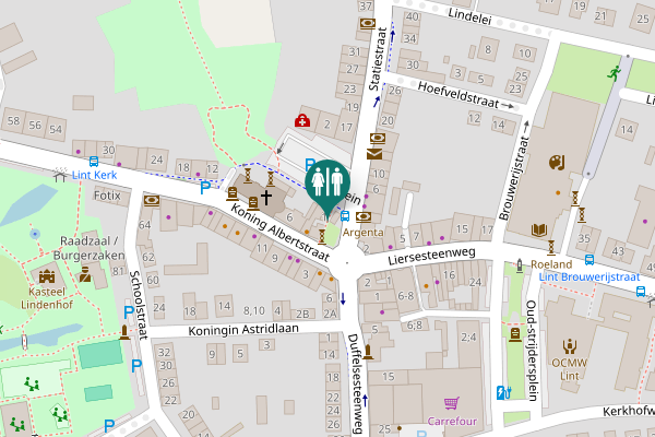 Map showing location of Statiestraat 1 Toilet