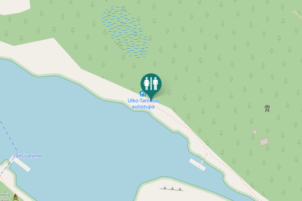 Map showing location of Hamina Toilet