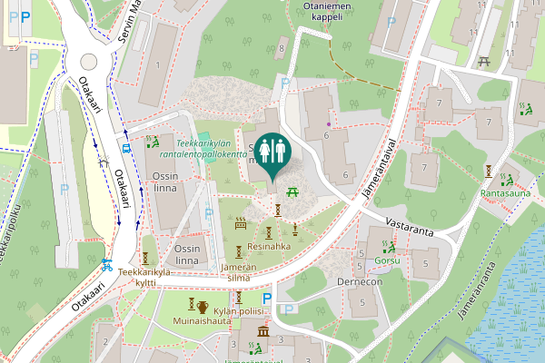 Map showing location of Jämeräntaival 4 Toilet