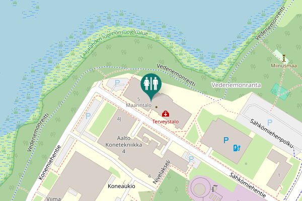 Map showing location of Sähkömiehentie 5 Toilet