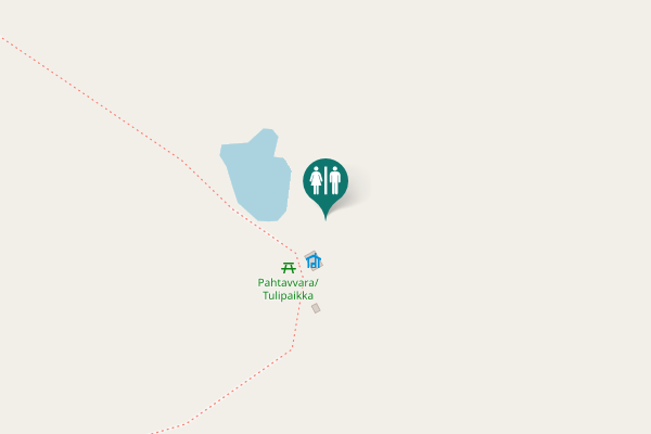 Map showing location of Pahtavaara / Kuivakäymälä