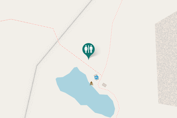 Map showing location of Juuanrova kuivakäymälä