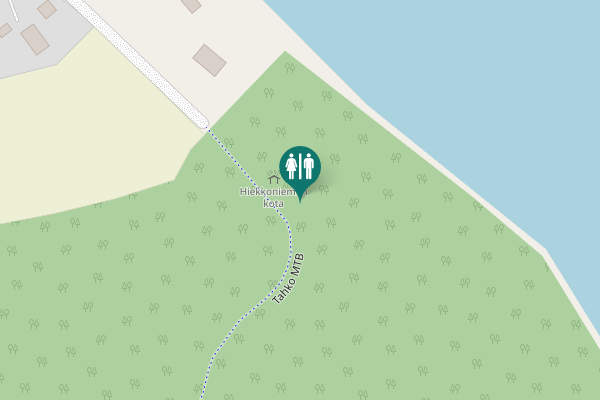 Map showing location of Tahko MTB Toilet