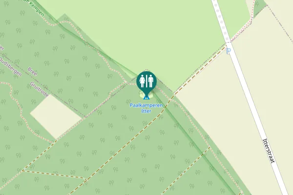Map showing location of Bergstraat Toilet