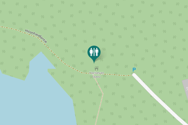 Map showing location of Hitonhaudantie Toilet
