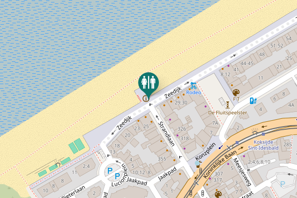 Map showing location of Zeedijk 26A Toilet