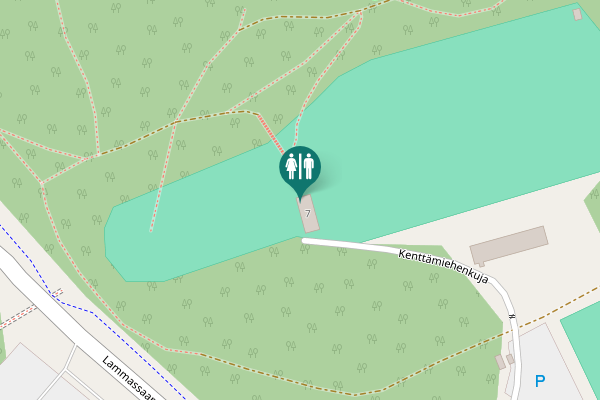 Map showing location of Kenttämiehenkuja 7 Toilet