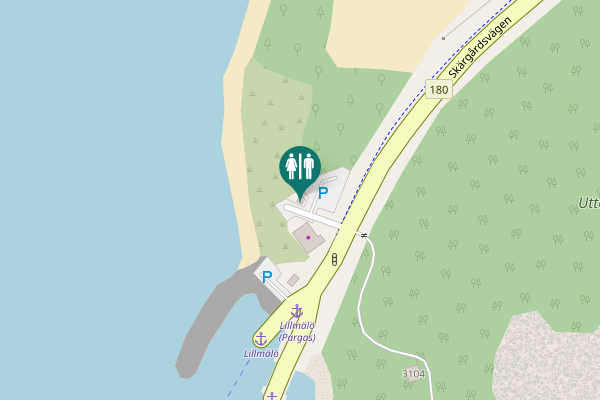 Map showing location of Skärgårdsvägen 3105 Toilet