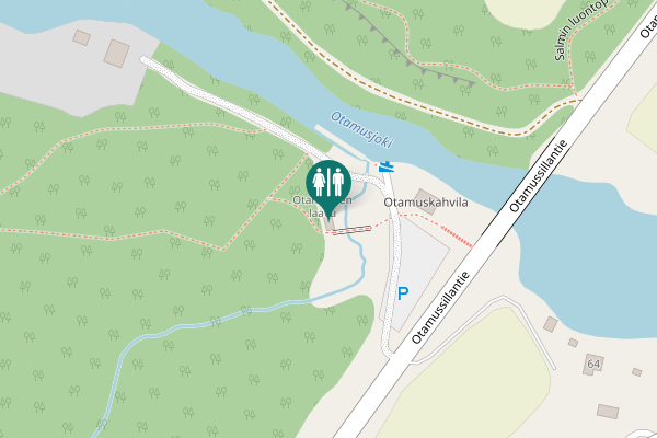 Map showing location of Otamussillantie 61 Toilet