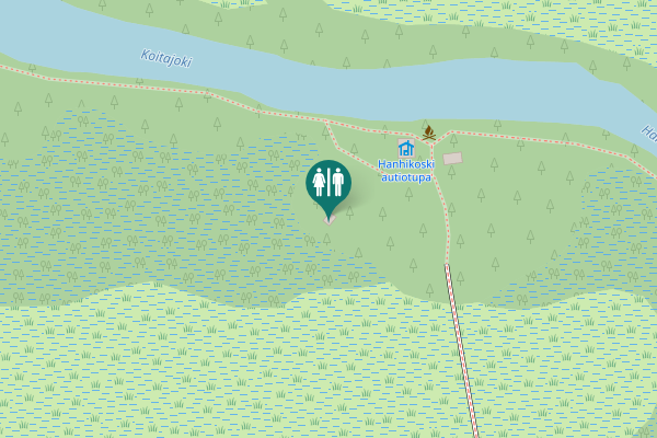 Map showing location of Ilomantsi Toilet