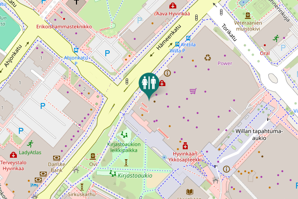 Map showing location of Hämeenkatu 9 Toilet