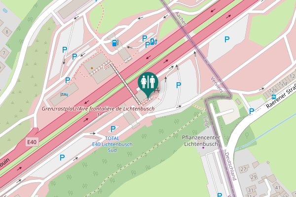 Map showing location of König Baudouin Autobahn - Autoroute Roi Baudouin Toilet