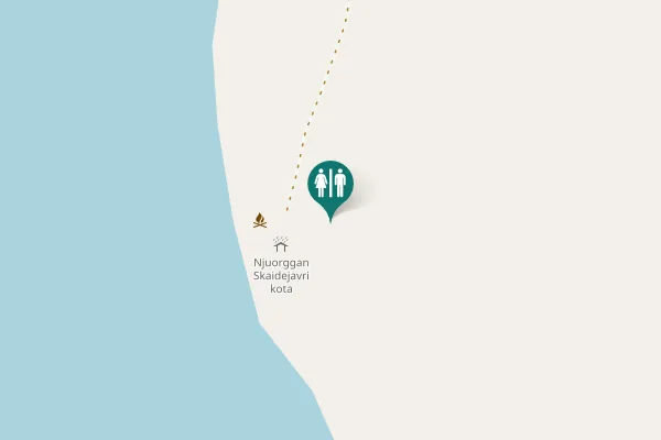 Map showing location of Utsjoki Toilet