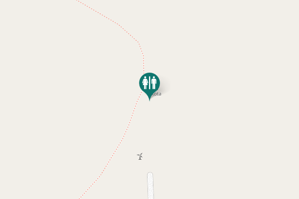Map showing location of Kittilä Toilet