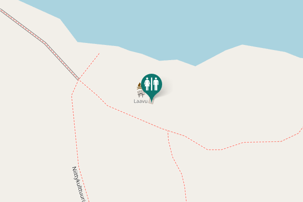 Map showing location of Niittykulttuuripolku Toilet