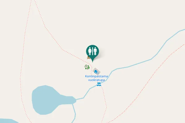 Map showing location of Inari Toilet