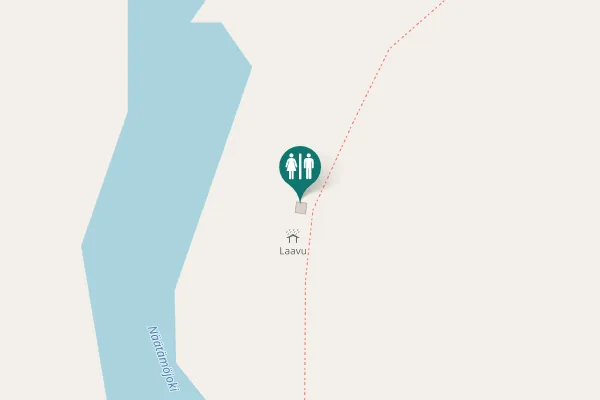 Map showing location of Jäniskoski–Saunakoski-polku Toilet