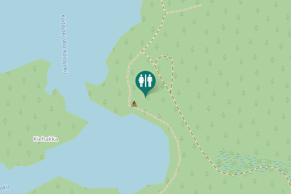 Map showing location of Hiirenvaarantie Toilet