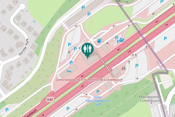 Map showing location of König Baudouin Autobahn - Autoroute Roi Baudouin 4 Toilet