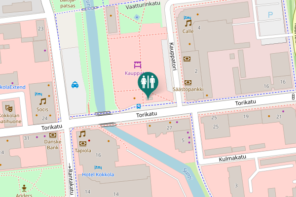 Map showing location of Torikatu 27 Toilet