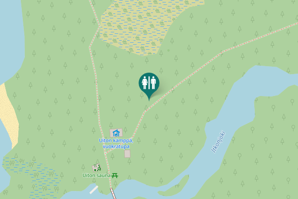 Map showing location of Rautavaara Toilet