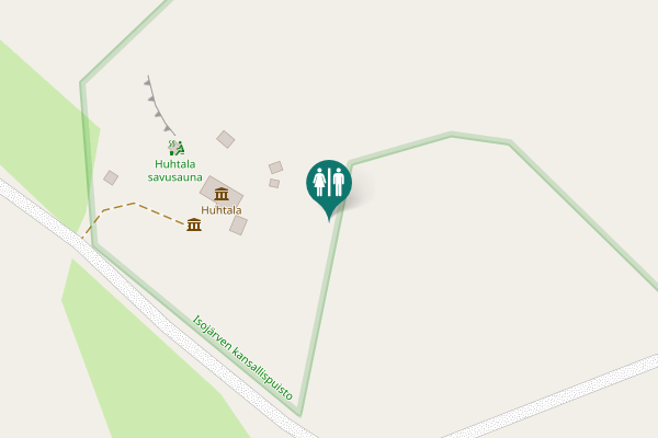 Map showing location of Huhtalantie Toilet