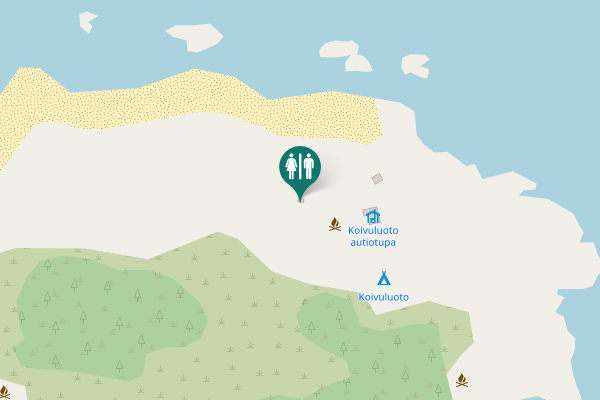 Map showing location of Hamina Toilet
