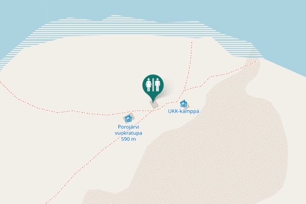 Map showing location of Enontekiö Toilet
