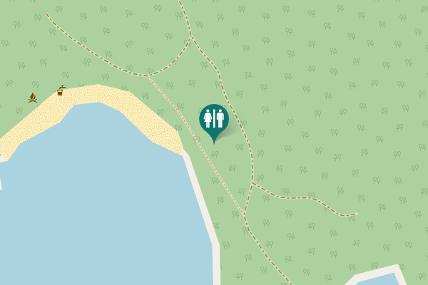 Map showing location of Flakanäsintie Toilet