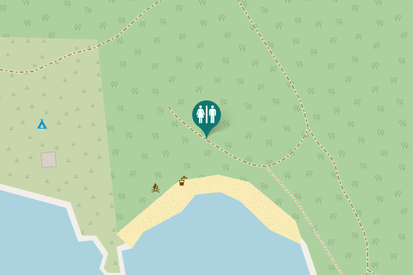 Map showing location of Flakanäsintie Toilet