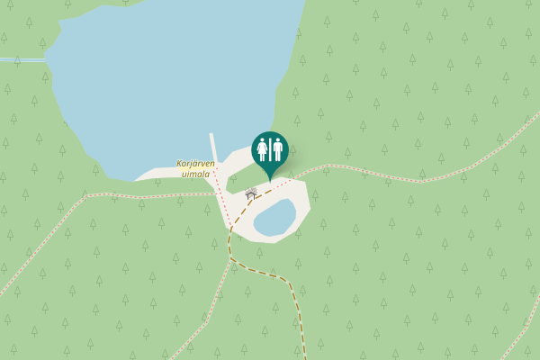 Map showing location of Koirojantie Toilet