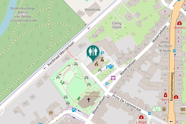 Map showing location of Waversebaan 66 Toilet