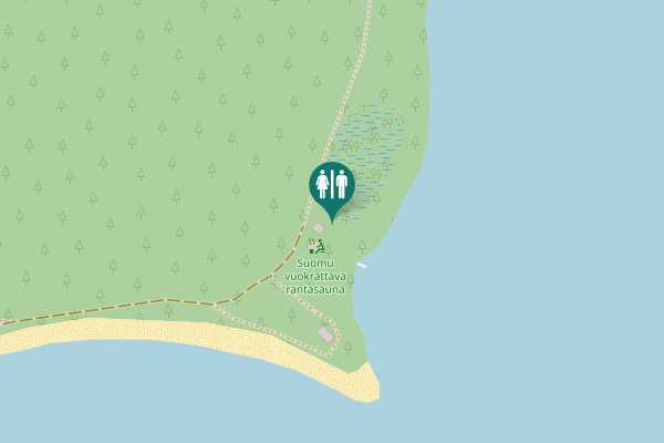 Map showing location of Karhunpolku Toilet