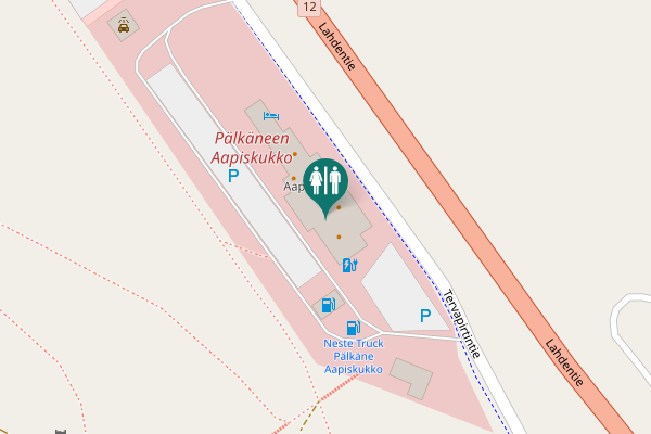 Map showing location of Tervapirtintie 7 Toilet