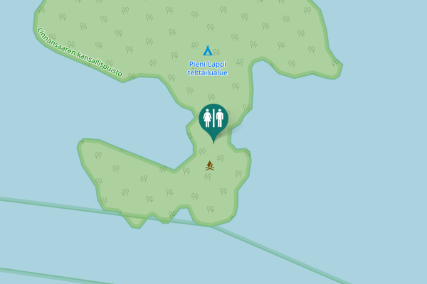 Map showing location of Rantasalmi Toilet