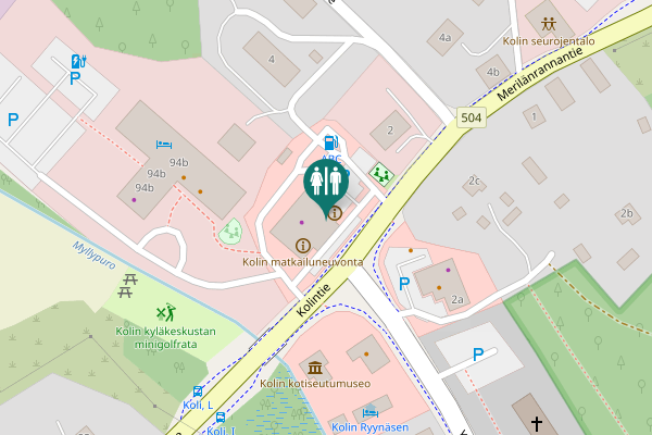 Map showing location of Kolintie 94a Toilet
