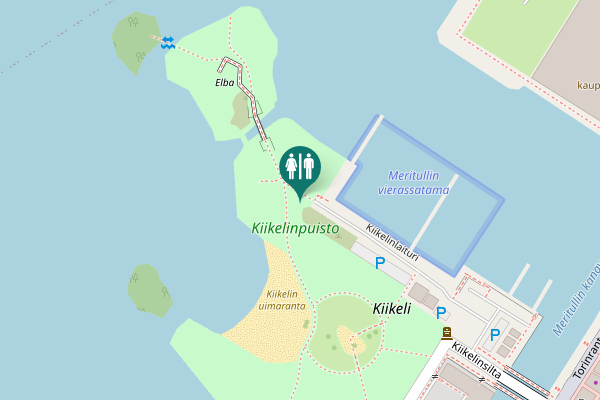 Map showing location of Kiikelinranta 6 Toilet